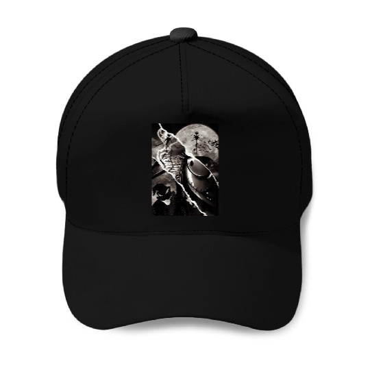 Disneyss Nightmare Before Christmas Scenes Baseball Caps