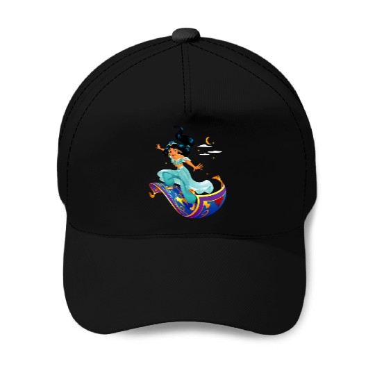 Disneys Aladdin Princess Jasmine Magic Carpet Pose Baseball Caps