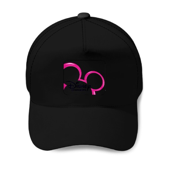 Disneyss Channel  Mickey Mouse Pink Retro 2000s Logo Baseball Caps