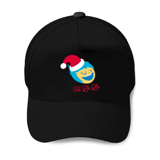 Disneyss And Pixarss Inside Out 2 Christmas Fa La La Santa Joy Baseball Caps