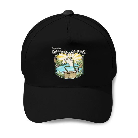 Disneyss Silly Symphonies Springs Frog Pond Vintages Chest Logo Baseball Caps