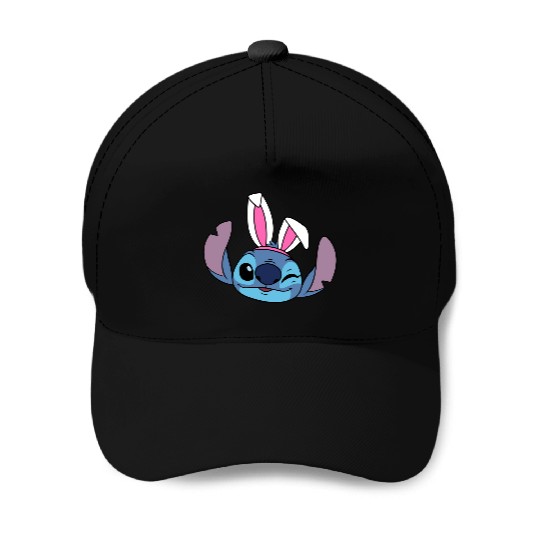 Amazon Essentials Disney Stitch Winking Spring Easter Bunny Ears Bunny Baseball Caps