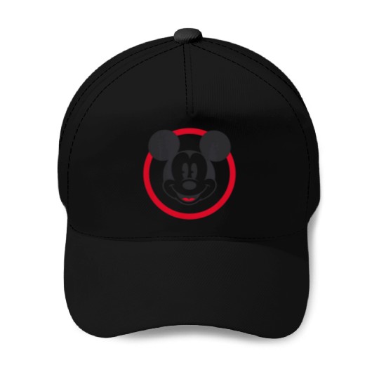 Amazon Essentials Disney Smiling Mickey In Red C Baseball Caps