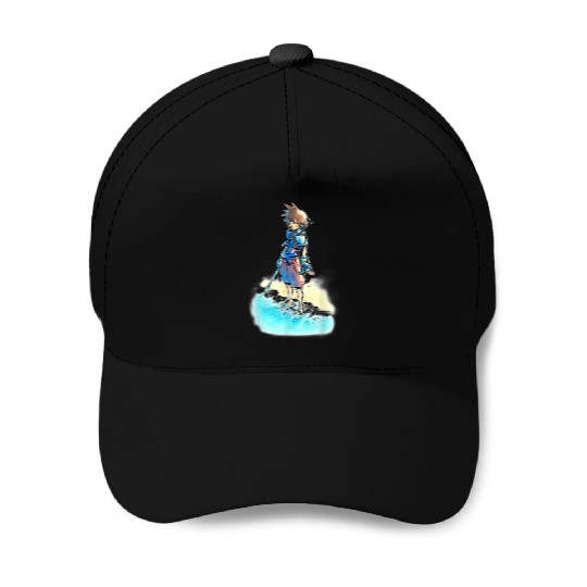 Disney Kingdom Hearts Sora Beach Sketch Baseball Caps