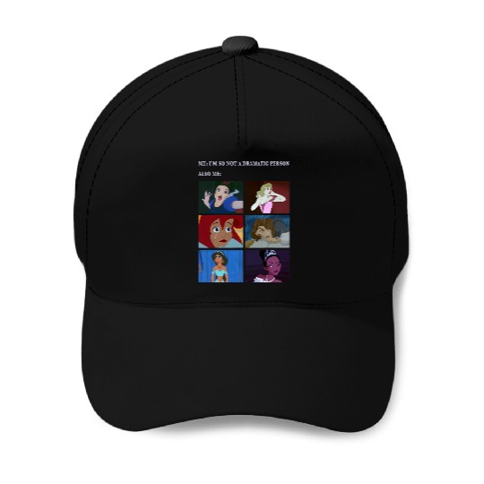 Disney Princess Not Dramatic Meme Panel Baseball Caps