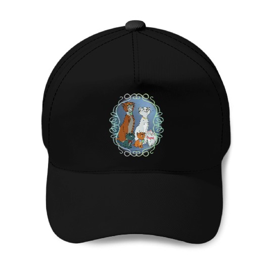 Womens Disneys Aristocats Scroll VNeck Baseball Caps