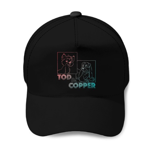 Disney The Fox and the Hound Tod & Copper Gradient Baseball Caps