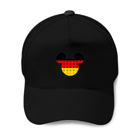 Disney Mickey Mouse Logo Germany Flag Fill Baseball Caps
