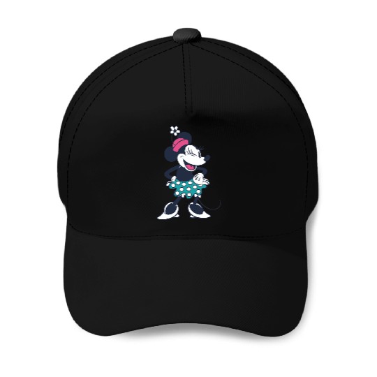 Amazon Essentials Disney Standing and Winking Retro Minnie Baseball Caps