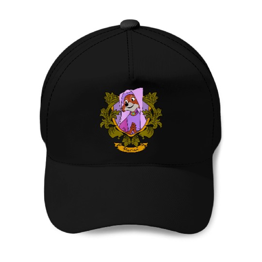 Disney Robin Hood Marian Floral Portrait Baseball Caps