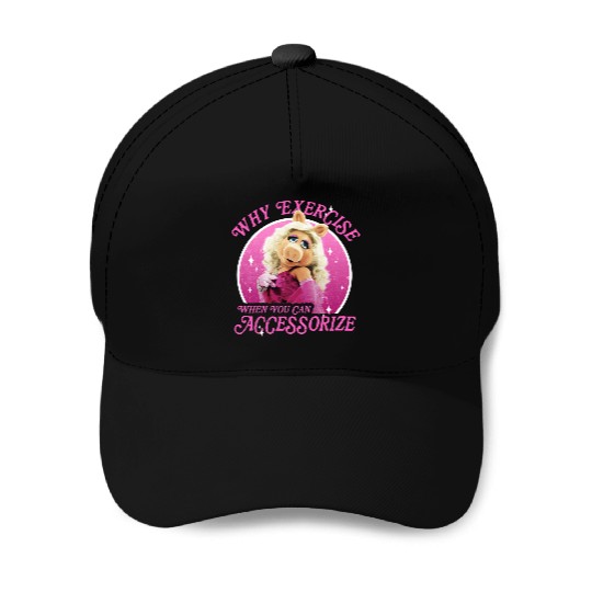 Disney The Muppets Miss Piggy Why Exercise Accessorize Baseball Caps