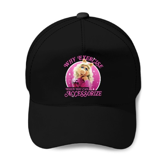 Disneyss The Muppets Miss Piggy Why Exercise Accessorize Baseball Caps