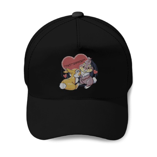 Disney Bambi Thumper Miss Bunny Valentines Day Baseball Caps