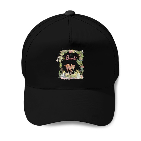 Disneys bambi floral portrait Baseball Caps