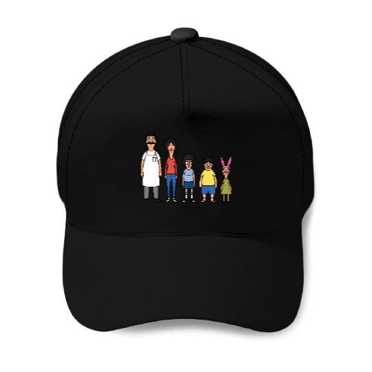 Bob'S Burgers 8 Bit Baseball Caps