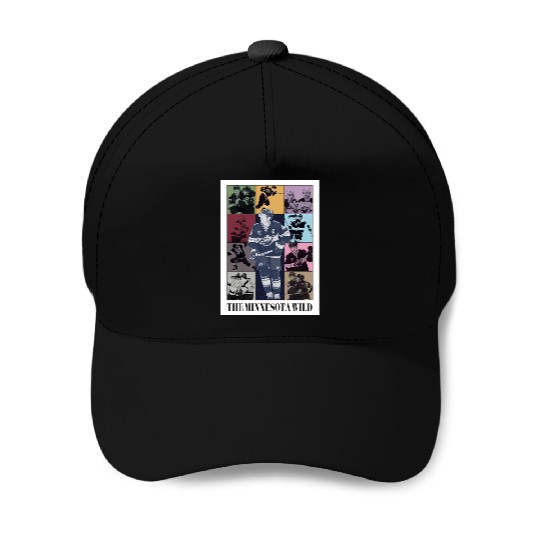 Minnesota Wild Eras Tour Poster Baseball Caps