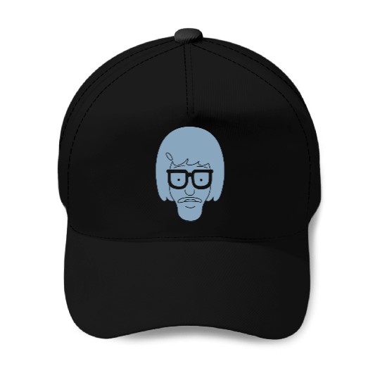 Bobs Burgers Tina Monochromatic Big Faces Baseball Caps
