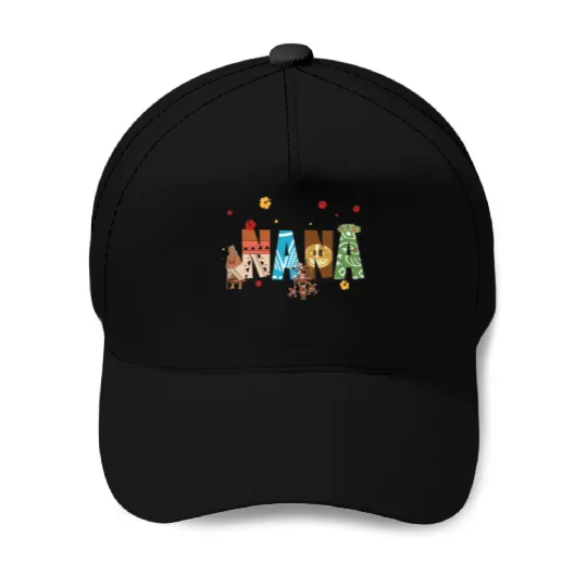 Custom Name Nana Moana Comfort Colors Baseball Caps, Disney Grandma Baseball Caps, Moana Gramma Tala Pua Hei Hei, Mother's Day Gift