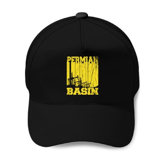 Permian Basin Oilfield Rigger Driller Distressed Baseball Caps