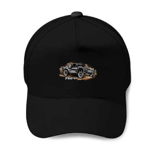 Pro4 Trophy Truck Black Baseball Caps