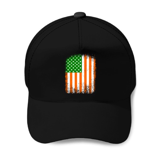 Irish American Flag Baseball Caps