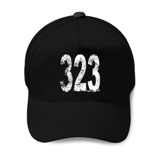 Vintage Los Angeles Area Code 323 Baseball Caps