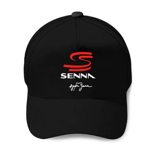 ayrton senna logo Baseball Caps