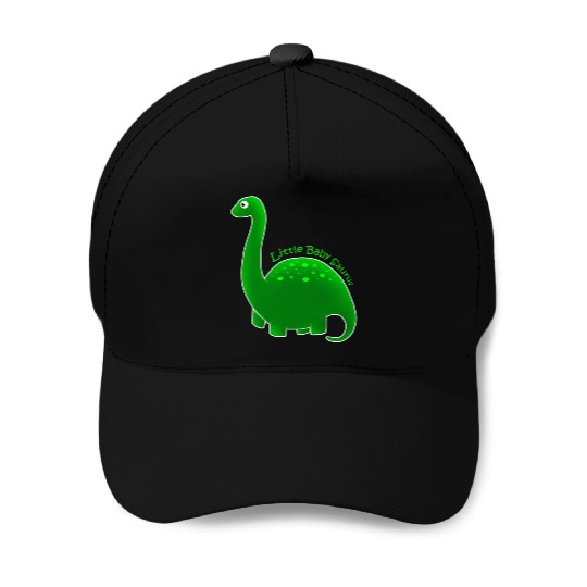 Green Little Baby Saurus Baseball Caps