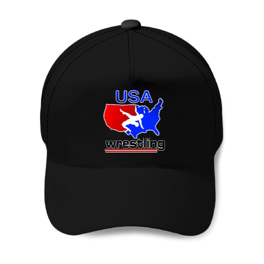 Team USA Wrestling Baseball Caps
