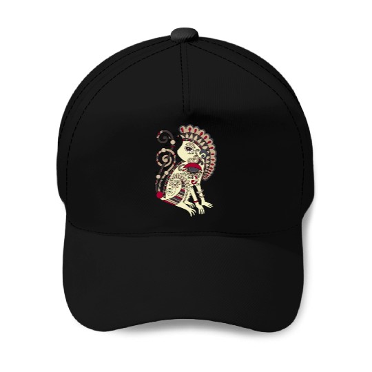 Aztec Monkey Baseball Caps
