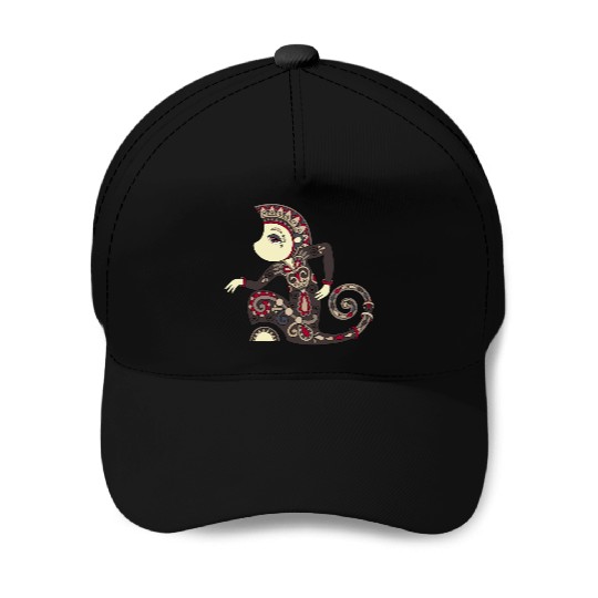 Aztec Monkey Baseball Caps