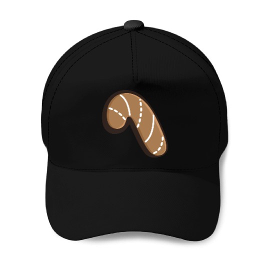 Gingerbread cookie Baseball Caps