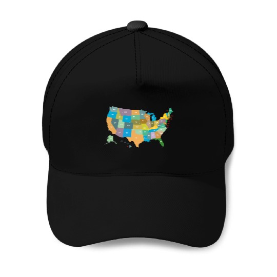 US States Baseball Caps