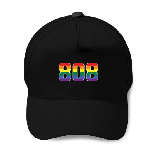 Gay Pride 808 Honolulu Area Code Baseball Caps
