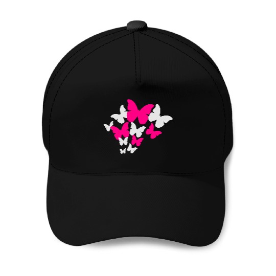Butterflies Swarm Baseball Caps
