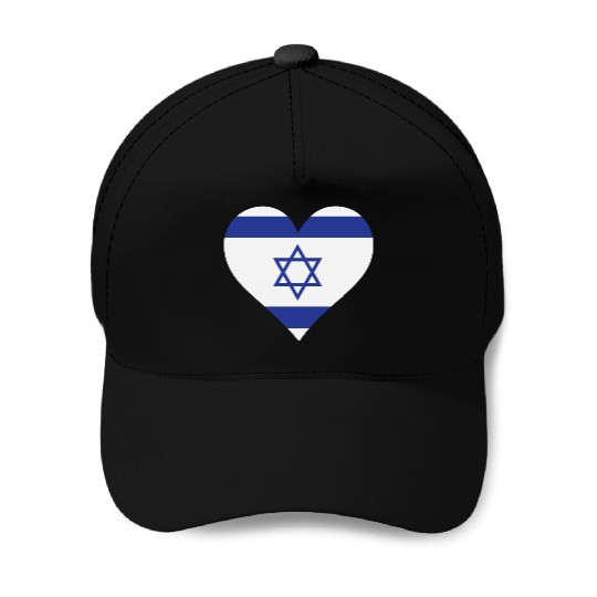 A Heart For Israel Baseball Caps
