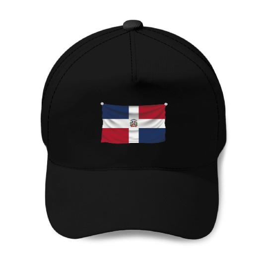 flag dominican republic Baseball Caps