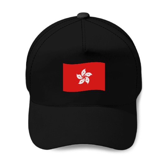 flag hong kong Baseball Caps