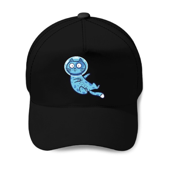 Space cat Baseball Caps