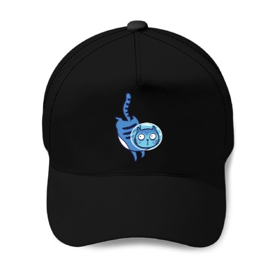 Space cat Baseball Caps
