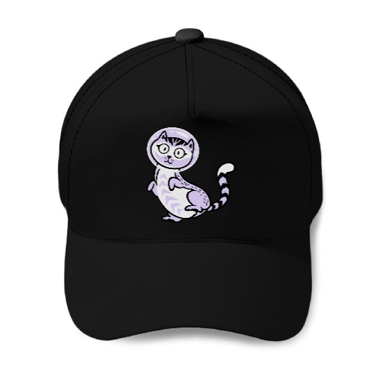Space cat Baseball Caps