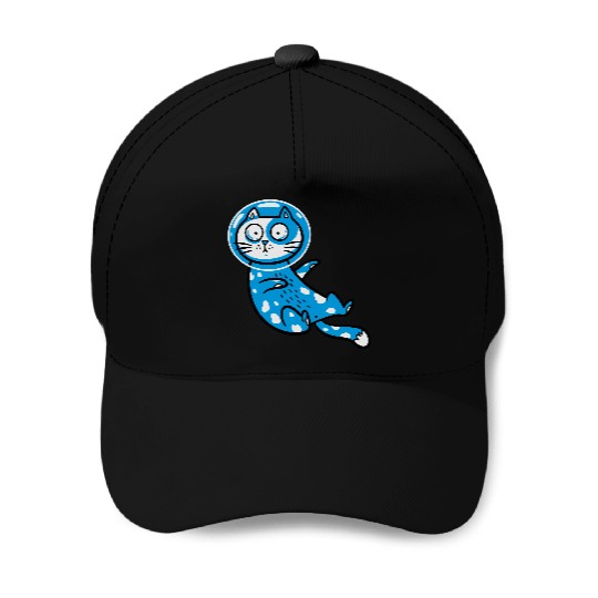 Space cat Baseball Caps