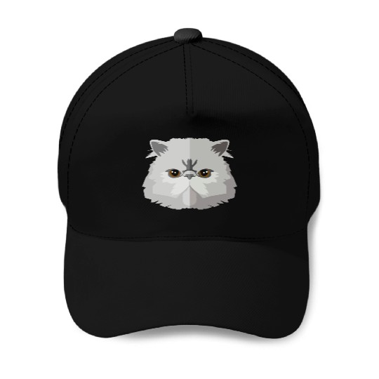 Cat face Baseball Caps