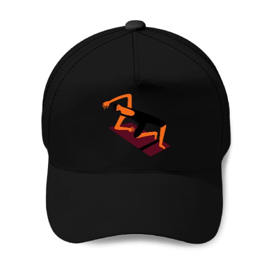 yoga pose Baseball Caps