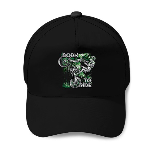 Supercross Born To Ride Baseball Caps