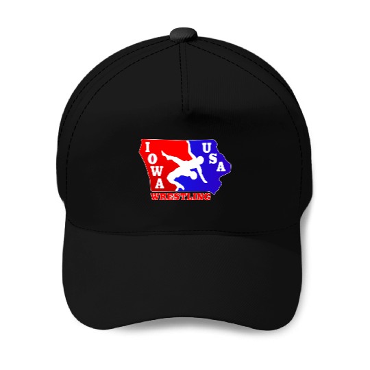 Iowa Team USA Wrestling Baseball Caps