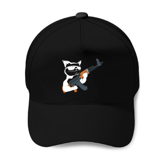 Gunning for Kitties funny Cat Gift Baseball Caps Baseball Caps