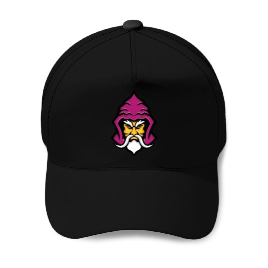 Wizard Head Front Mascot Baseball Caps
