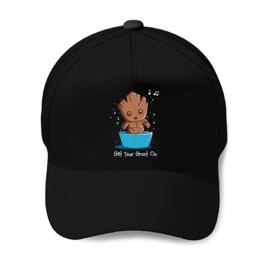 Get Your Groot On Baseball Caps