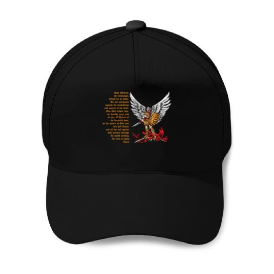 Saint Michael Baseball Caps for men prayer catholic church